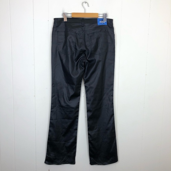 Vintage Bubblegum American Flavour Black Satin Pants Sz 32 - Picture 10 of 14